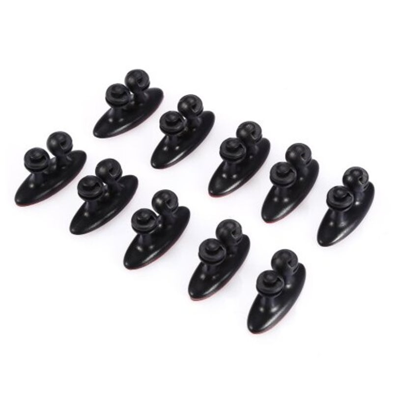 Cable Ties & Organisers Cable Clip Wire Organizer 10Pcs Black