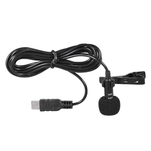 Microphones 150Cm Professional Mini Usb Omni Directional Stereo Mic Microphone With Collar Clip For Gopro Hero 3 4