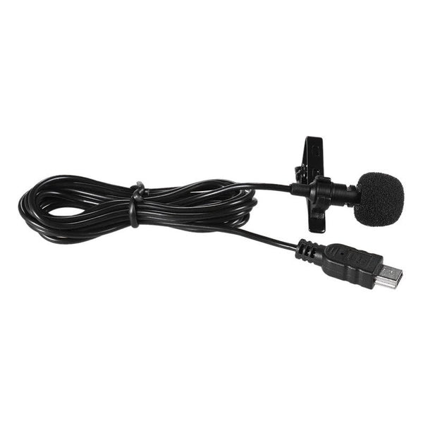 Microphones 150Cm Professional Mini Usb Omni Directional Stereo Mic Microphone With Collar Clip For Gopro Hero 3 4