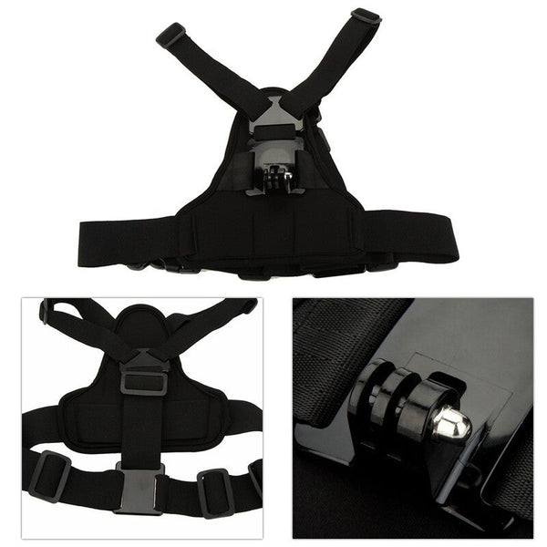 Straps & Hand Grips Adjustable Elastic Body Harness Chest Strap Mount Band Belt Accessory For Sport Camera Gopro Hero 4 3 2 1