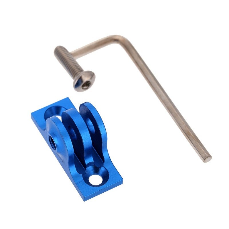 Other Cameras, Accessories Cnc Aluminium Flat Bottom Adapter Mount Screw Tool For Gopro Hero 1 2 3 4 Blau