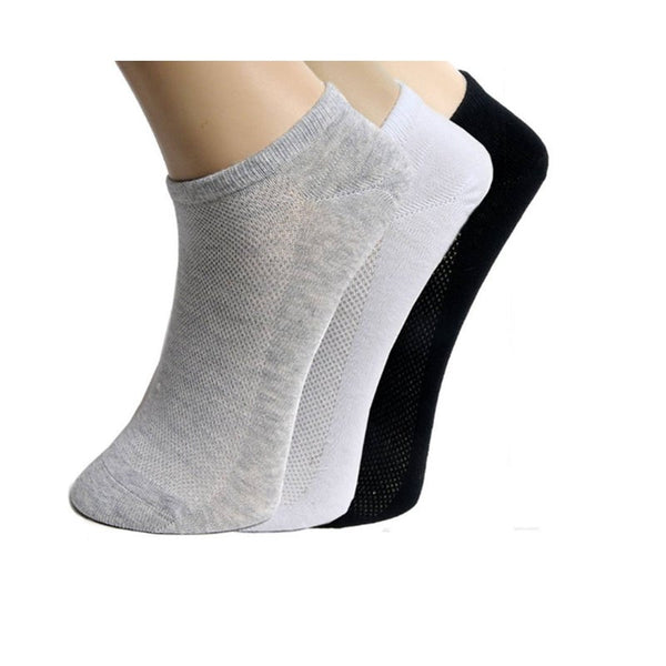 Socks Ankle Sock Low Cut Casual Cotton With Mesh Top 5 Pairs