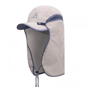 Hats E4089 Fishing Hat Sun Visor Cap Outdoor Upf 50 With Removable Ear Neck Flap Cover Tan