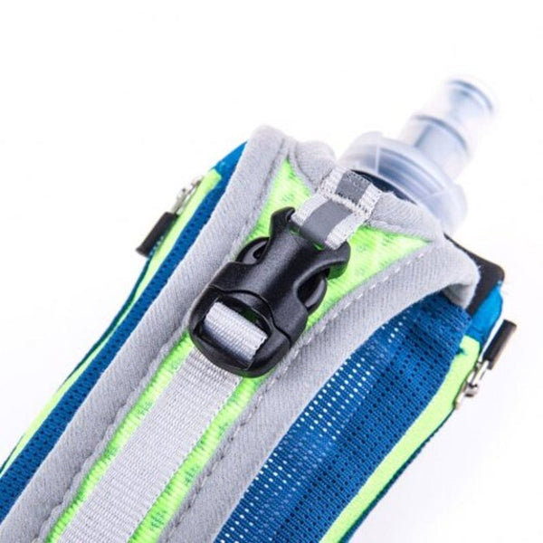 E908 Running Hand Held Water Bottle Kettle Flask Holder Wrist Storage Bag Hydration Pack Black No