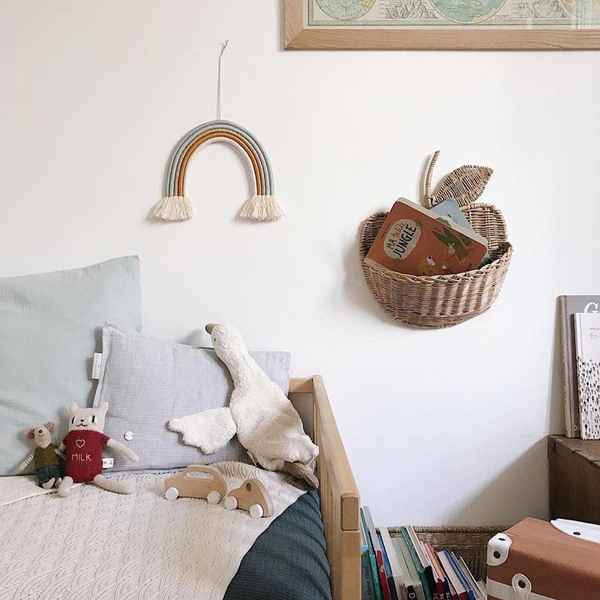 Woven Apple Basket Cute Home Storage