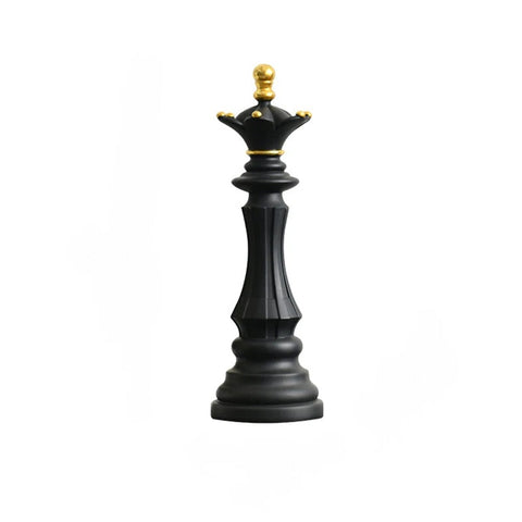 Sculptures & Figurines Home Figurine Chess Piece Black Queen Medium Resin Living Room Decoration Gifts