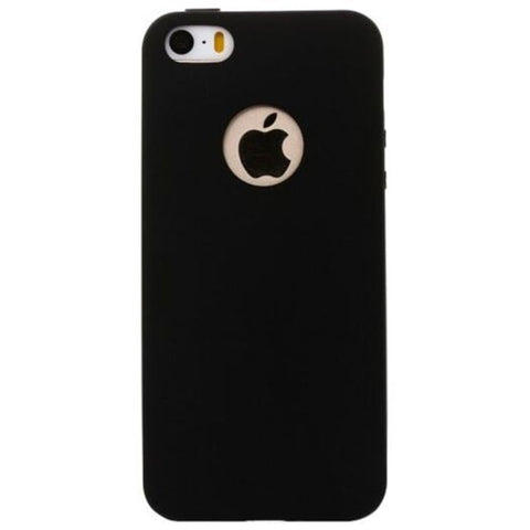 Ultra Thin Back Case Protector For Iphone 5 / 5S Se Tpu Material Black