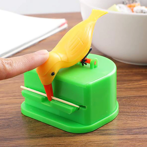 Automatic Bird Hummingbird Toothpick Dispenser Box Multi