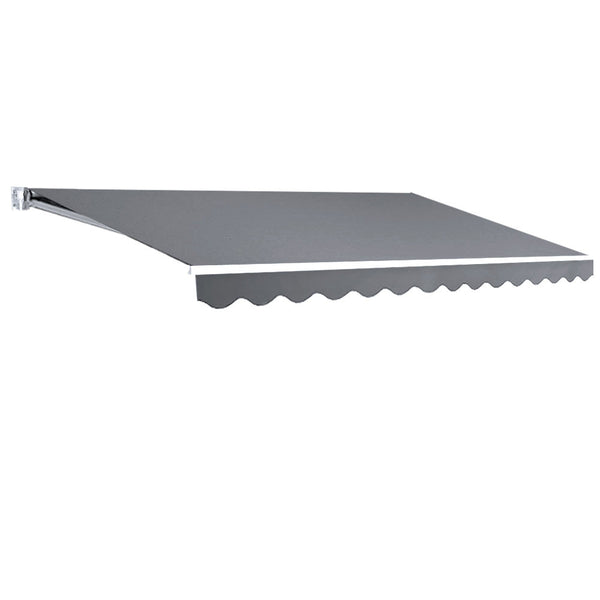 Awning & Canopy Parts Instahut Folding Arm Awning Outdoor Patio Retractable 4Mx2.5M Pearlgrey