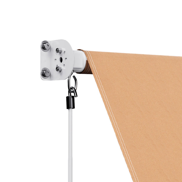 Awning & Canopy Parts Instahut Retractable Fixed Pivot Arm Window Awning Outdoor Blinds 2.1X2.1M Beige