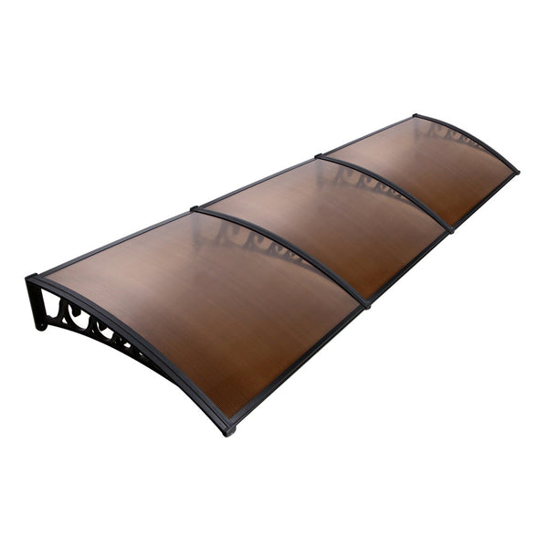 Instahut Diy Window Door Awning Shade 1 X 3M - Brown