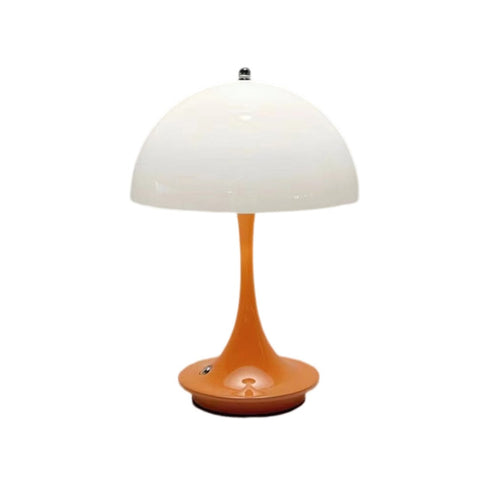 Lamps Luxury Orange Body Mushroom Lamp Wireless Rechargeable Table Accent For Home