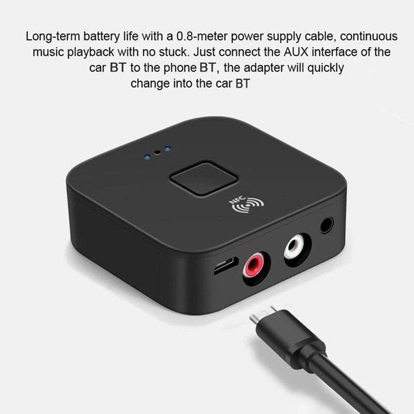 Car Audio Accessories B11 Bluetooth 5.0 Receiver Wireless Adapter With Microphone Aux Out For Headphones Speaker Stereo Home System