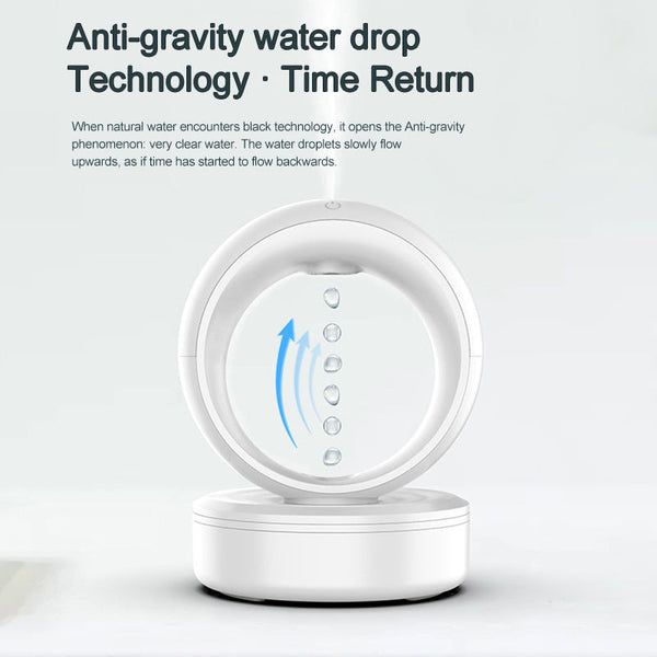 Humidifiers Anti Gravity Air Humidifier Mute Countercurrent Levitating Water Drops Fogger Electric