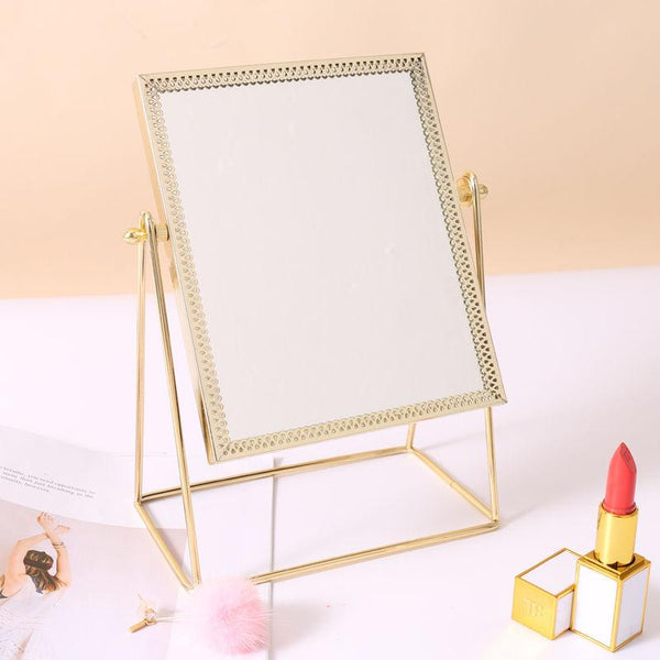 Makeup Mirrors Golden Makeup Mirror Home Decor Desktop Table