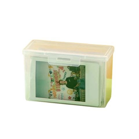 Storage Boxes Storage Box For Photocards Collection Organiser 10.5X4.6X6.6Cm Home Organisation