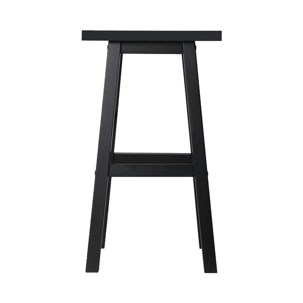 Benches Bar Stools Artiss Set Of 4 Beech Wood Bar Stools Black