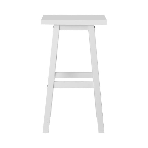 Benches Bar Stools Artiss Set Of 2 Beech Wood Bar Stools White