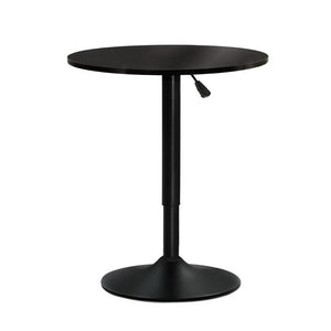 Bar Tables Artiss Bar Table Kitchen Tables Swivel Round Metal Black