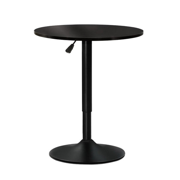 Bar Tables Artiss Bar Table Kitchen Tables Swivel Round Metal Black