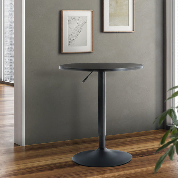 Bar Tables Artiss Bar Table Kitchen Tables Swivel Round Metal Black