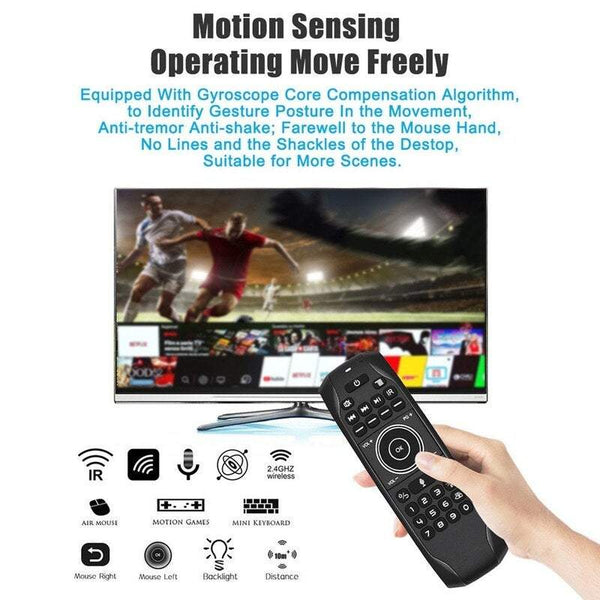 Keyboards & Keypads 2.4G Keyboard Backlit Remote Control With Voice Gyroscope Air Mouse For Smart Tv Box