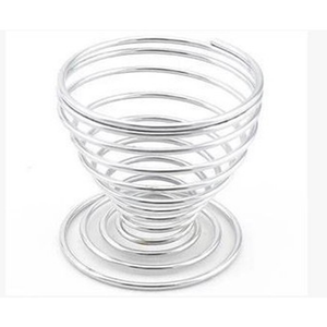 Metal Spiral Spring Wire Tray Egg Cup Storage Holder Stand Kitchen Tools
