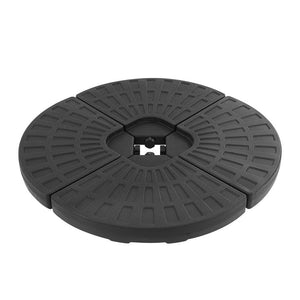 Umbrella Accessories Instahut Outdoor Umbrella Stand 4 X Base Pod Plate Sand/Water Patio Cantilever Fanshaped