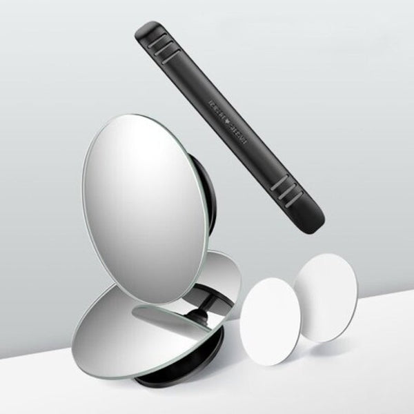 Mirrors Acmdj 01 Car Holder 360 Degree Hd Rearview Mirror Anti Fog Wide Angle Convex Blind Spot Rimless 2Pcs White