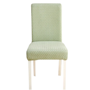 Slipcovers Chair Cover Cypress Green Small Knitted Design Anti Dirt Elastic Dining Room Kitchen Wedding Hotel Banquet Restaurant