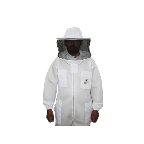 Beekeeping Suit 2 Layer Mesh Round Head Style Ultra Cool & Light Weight - Xl