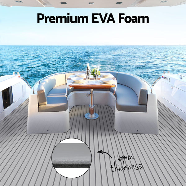 Other Flooring & Tiles Seamanship Eva Foam Boat Flooring Mat Decking Sheet 240X90x0.6Cm Light Grey