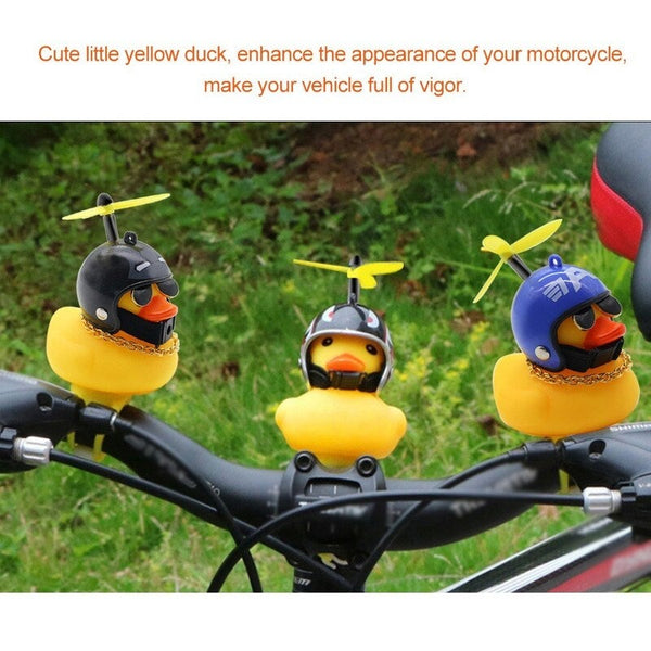 Bells & Horns Bicycle Lights Bell Cute Little Yellow Duck Handlebar Horn Lamp 04