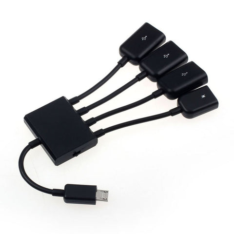 4 Port Micro Usb Power Charging Hub Cable For Smartphone Andtablet