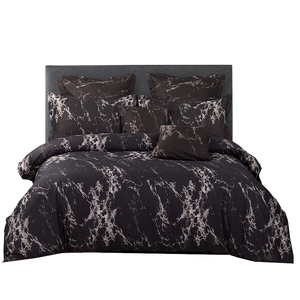 Quilt Covers Black Marble Duvet Quilt Cover Set