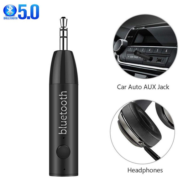 Bluetooth, Handsfree Car Kits Bluetooth 5.0 Wireless Music Audio Receiver 3.5Mm Jack Aux Adapter Handsfree Car Kit