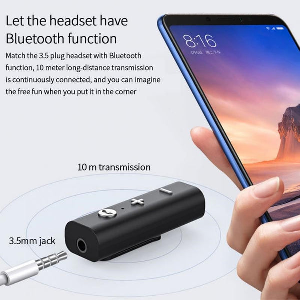 USB Bluetooth Adapters/Dongles Bluetooth Receiver 3.5Mm Aux Audio Adapter Plug And Play Music Rechargeable 5.0