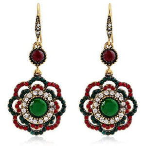 Earrings Bohemia Style Retro Multi A