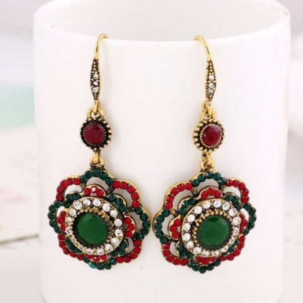 Earrings Bohemia Style Retro Multi A