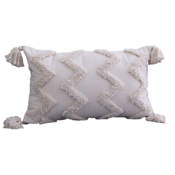 Cushion Covers Boho Tassels Pillow Cover Throw Cushion Case Tufted Woven Sofa Couch Decor