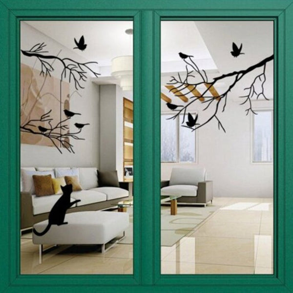 Wall Stickers Botanical Pvc Black