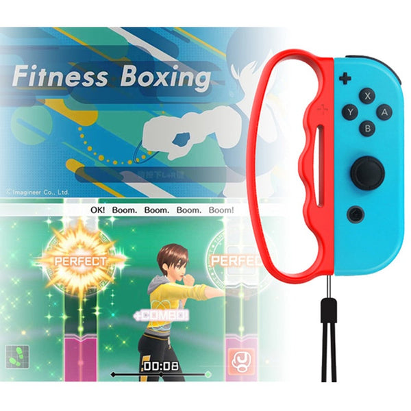 Controllers & Attachments Boxing Grip For Nintendo Switch Joy Con Fitness Gamefit Clasp Accessories Handle Adults And Children 2 Packs Red Blue