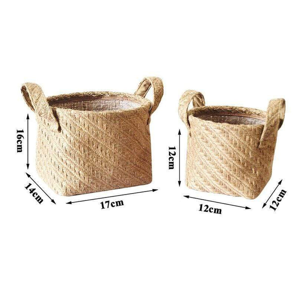 Baskets Jute Cloth Basket Home Storage Ideas Boho Decor