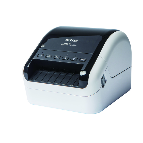 Label Printers Brother Ql 1110Nwb Network Wireless Bluetooth Extra Wide High Speed Label Printer