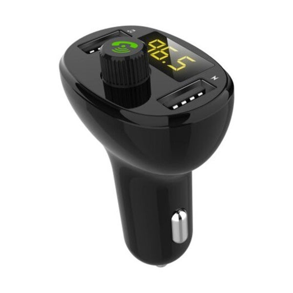 Bt23 Bluetooth Mp3 Player Fm Transmitter Qc3.0 Car Charger Dual Usb Battery Voltage Mobile Handsfree