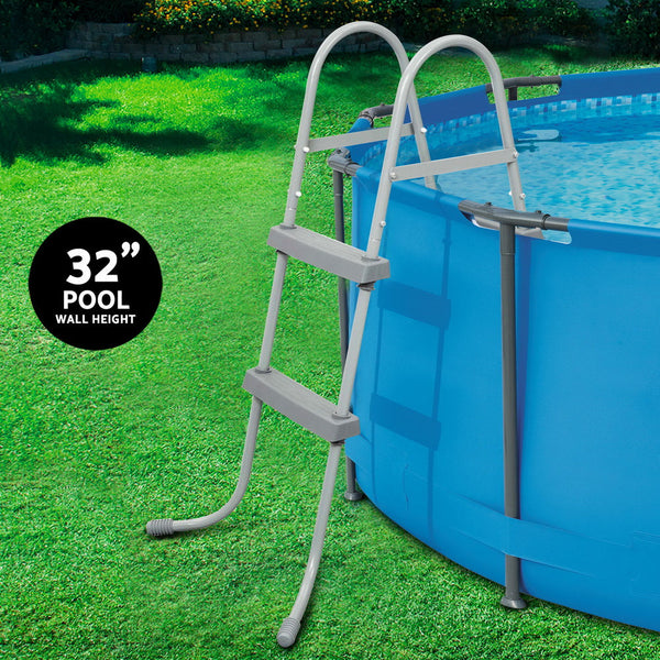 Pool Ladders & Steps Bestway Ladder Above Ground Swimming Pools 84Cm 32 Inch Deep Removable Steps