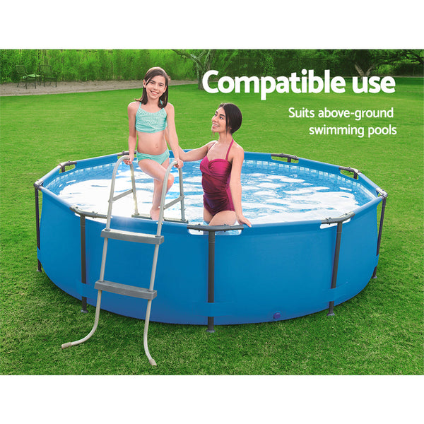 Pool Ladders & Steps Bestway Ladder Above Ground Swimming Pools 84Cm 32 Inch Deep Removable Steps