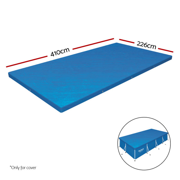 Pool Covers Bestway Pvc Pool Cover Durable Drainage Holes Ropes To Secure