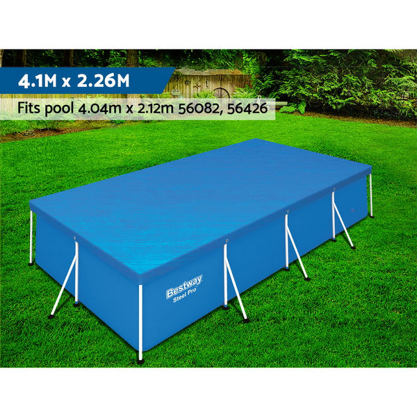 Pool Covers Bestway Pvc Pool Cover Durable Drainage Holes Ropes To Secure