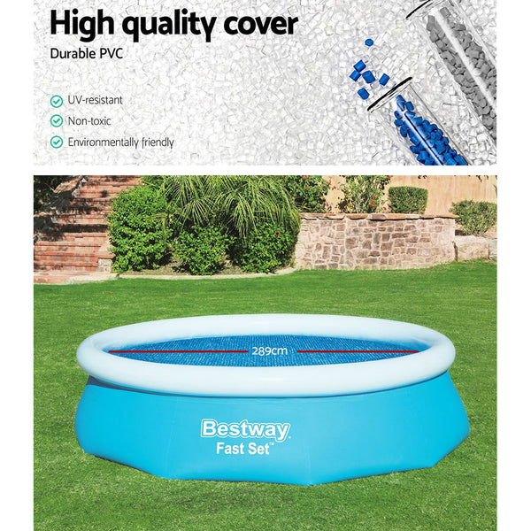 Pool Covers Bestway Solar Pool Cover Blanket For Swimming 10Ft 305Cm Round 58241